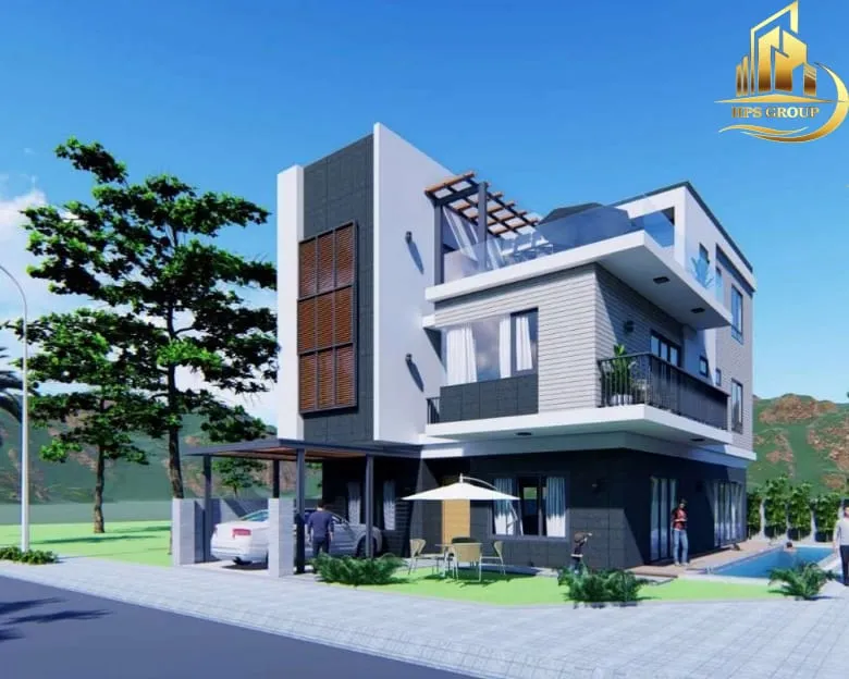 Sản phẩm ngoi nha hien dai thiet ke goc canh 1 — Xây Dựng HPS - Công Ty Cổ Phần Thiết Kế & Xây Dựng HPS — MST 4202003603
