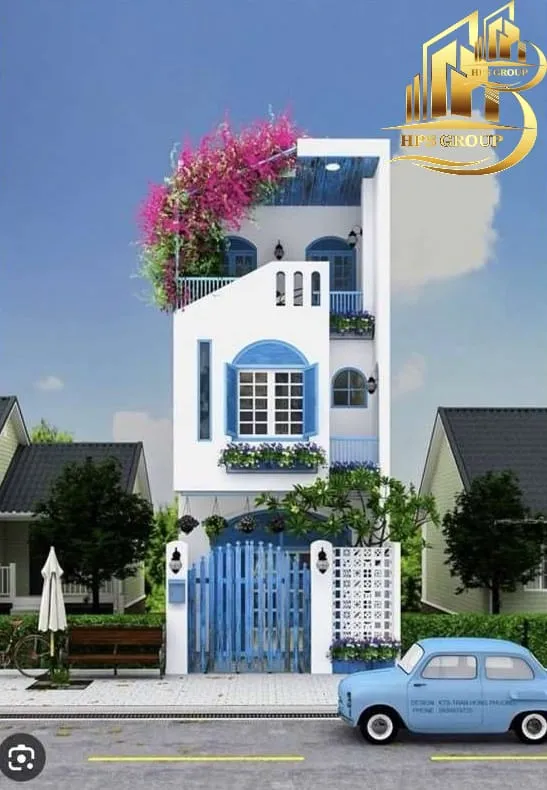 Sản phẩm ngoi nha nho xinh voi hoa leo noi bat — Xây Dựng HPS - Công Ty Cổ Phần Thiết Kế & Xây Dựng HPS — MST 4202003603