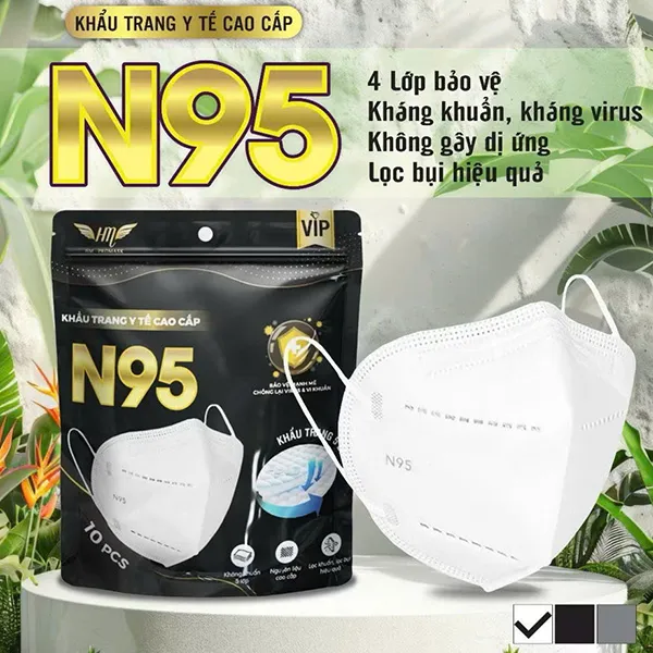 Sản phẩm Khau trang y te N95 — Quần áo Bảo Hộ Lao Động Quảng Ngãi - DNTN Phước Hợp Lợi — MST 4300157859