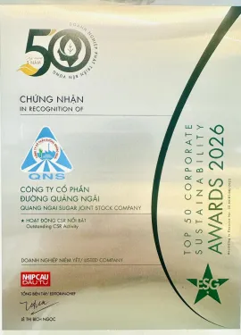 Sản phẩm top50csr 2026 1781309947.jpg — Công Ty Cổ Phần Đường Quảng Ngãi — MST 4300205943