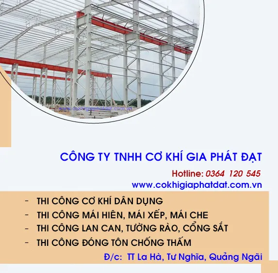 Sản phẩm cokhiquangngai 76 — Công Ty TNHH Cơ Khí - Xây Dựng Gia Phát Đạt — MST 4300886298