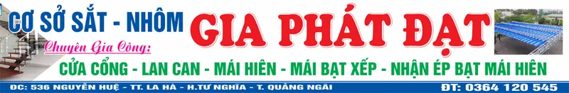 Sản phẩm thicongmaihienquangngai — Công Ty TNHH Cơ Khí - Xây Dựng Gia Phát Đạt — MST 4300886298