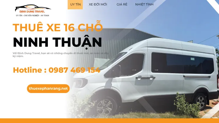 Sản phẩm thue xe 16 cho ninh thuan tron goi gia re — Thuê Xe Định Dung - Công Ty TNHH Vận Tải Định Dung — MST 4500659944