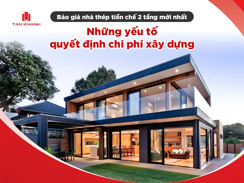 Sản phẩm bao gia nha thep tien che 2 tang — Công Ty Cổ Phần Kết Cấu Thép Và Xây Dựng Tân Khánh — MST 4600348999