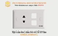 Sản phẩm mat o cam don 2 chau voi 2 lo s19 sino S198XX 200x125 — Công Ty TNHH Mai Nga — MST 4600380304