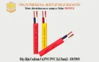 Sản phẩm day dien doi mem det cadisun cu pvc pvc 2x1 5 mm2 200x125 — Công Ty TNHH Mai Nga — MST 4600380304