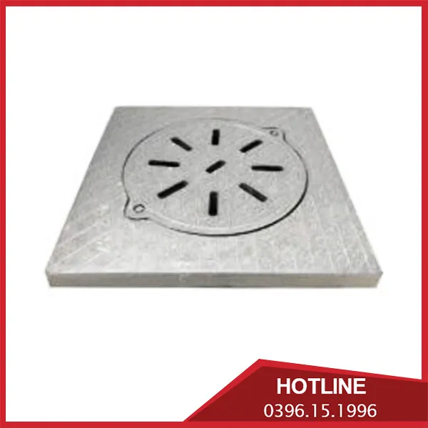 Sản phẩm Nap ho ga composite co khe thoat nuoc khung duong nap tron — Đúc Gang Hồng Hoàn - Công Ty TNHH Đúc Gang Hồng Hoàn — MST 4600635464