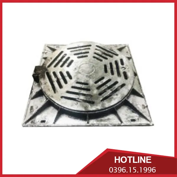 Sản phẩm Nap ho ga gang co khe thoat nuoc khung am nap tron — Đúc Gang Hồng Hoàn - Công Ty TNHH Đúc Gang Hồng Hoàn — MST 4600635464