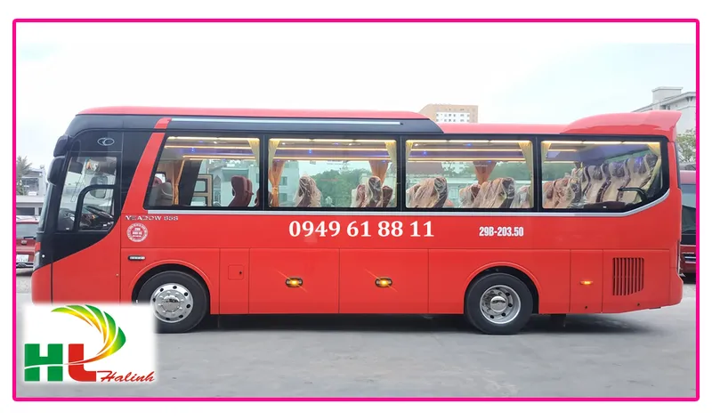 Sản phẩm xe thái nguyen xe du lich 45 cho — Công Ty TNHH Đầu Tư Du Lịch Hà Linh — MST 4601114908