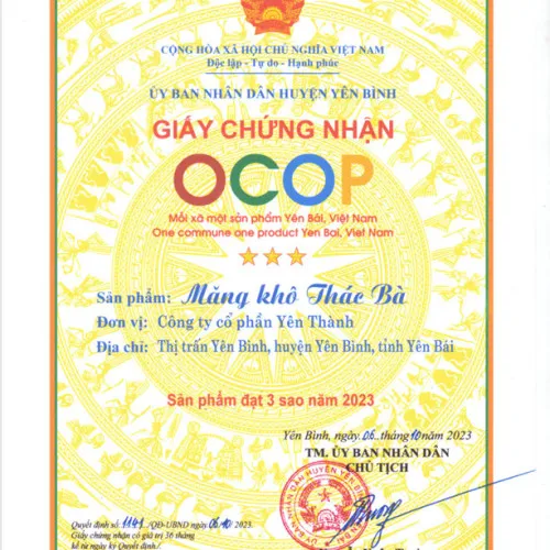 Sản phẩm ocop mang kho 2023 500x500 — Công Ty Cổ Phần Yên Thành — MST 5200241876