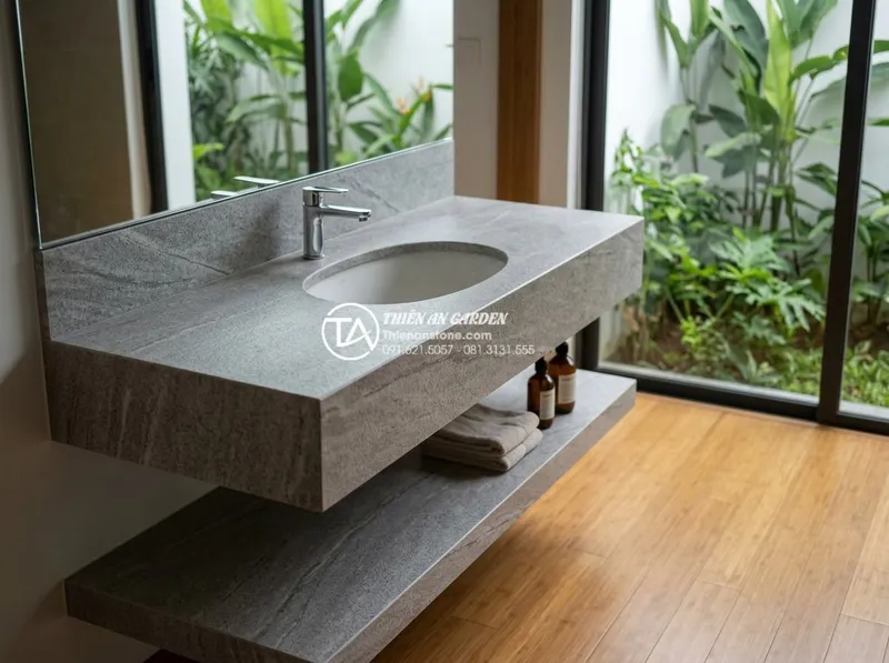 Sản phẩm ban da lavabo 2 tang giai phap toi uu dien tich va tham my cho phong tam 1 — Công Ty TNHH Đá Tự Nhiên Thiên An — MST 5400500630