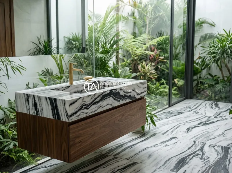 Sản phẩm lavabo da tu nhien tuyet tac tu thien nhien cho khong gian phong tam 2026 1 — Công Ty TNHH Đá Tự Nhiên Thiên An — MST 5400500630