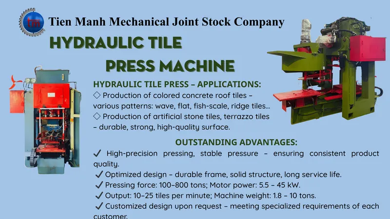 Nhà máy Công Ty CP Cơ Khí Tiến Mạnh #450 — MST 5700473360