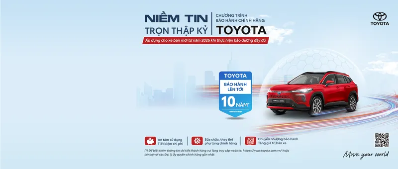 Sản phẩm baohanh10nam — Công Ty TNHH MTV Toyota Quảng Ninh — MST 5701566226