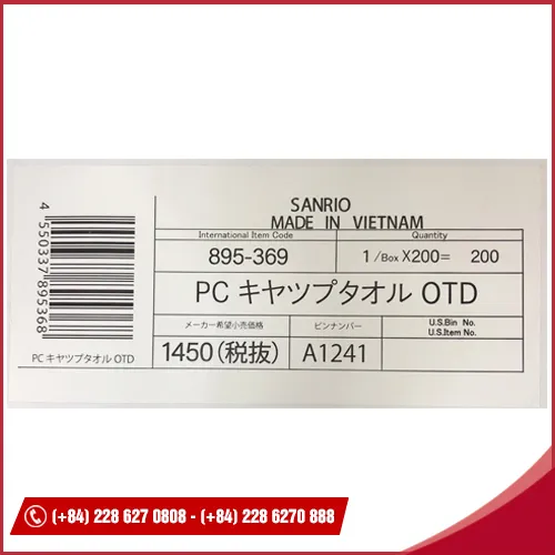 Sản phẩm aaa — Nhãn Mác Tử Dương - Công Ty TNHH Vật Liệu Nhãn Mác Tử Dương (Việt Nam) — MST 5701915131