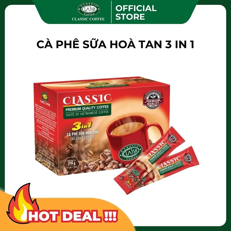 Sản phẩm ca phe sua hoa tan 3in1 rhdrccuj — Công Ty Cổ Phần Cà Phê Classic — MST 5900827585