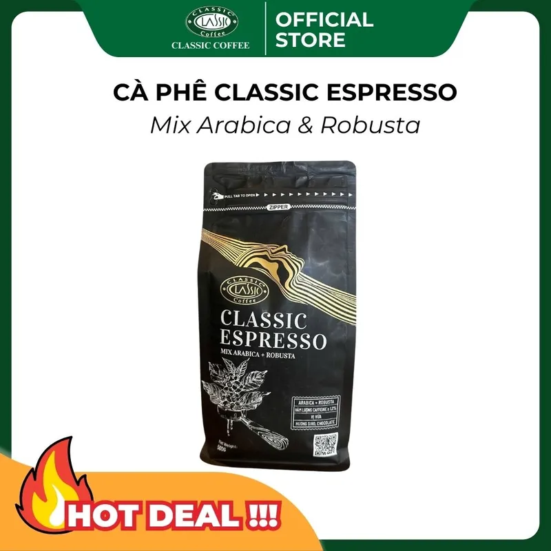 Sản phẩm classic espresso 500gr vem9lt3r — Công Ty Cổ Phần Cà Phê Classic — MST 5900827585