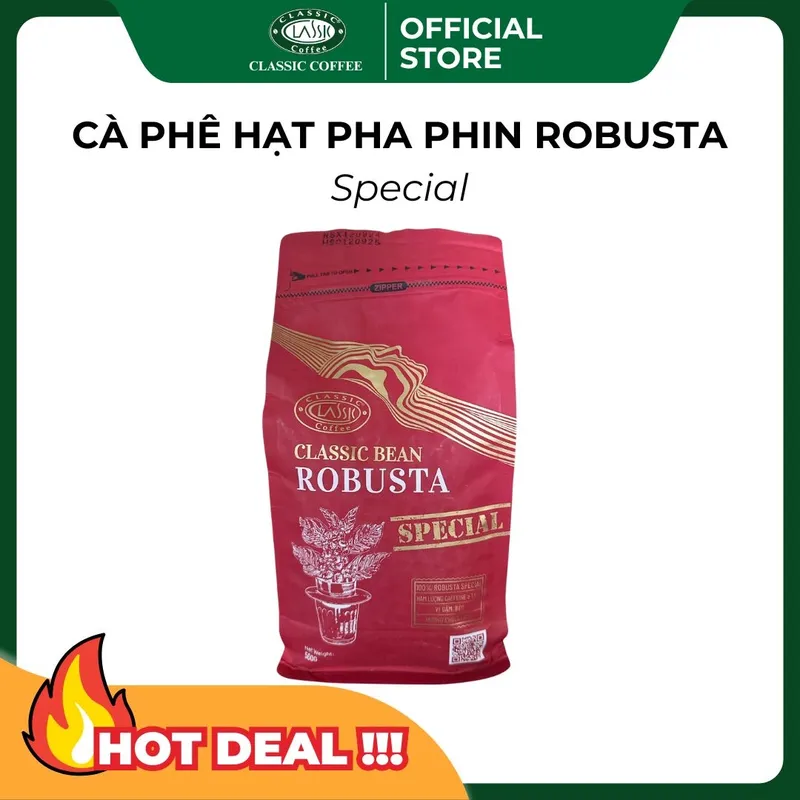 Sản phẩm hat robusta special y9limeym — Công Ty Cổ Phần Cà Phê Classic — MST 5900827585