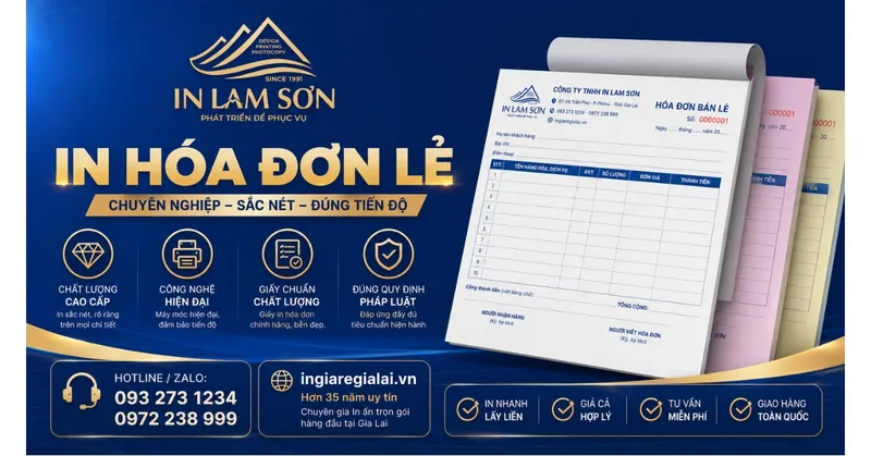 Sản phẩm in hoa don le ban hang gia lai den ngay nha in lam son gl bha4tpor — In Lam Sơn - Công Ty TNHH Một Thành Viên In Photocopy Lam Sơn — MST 5900844005