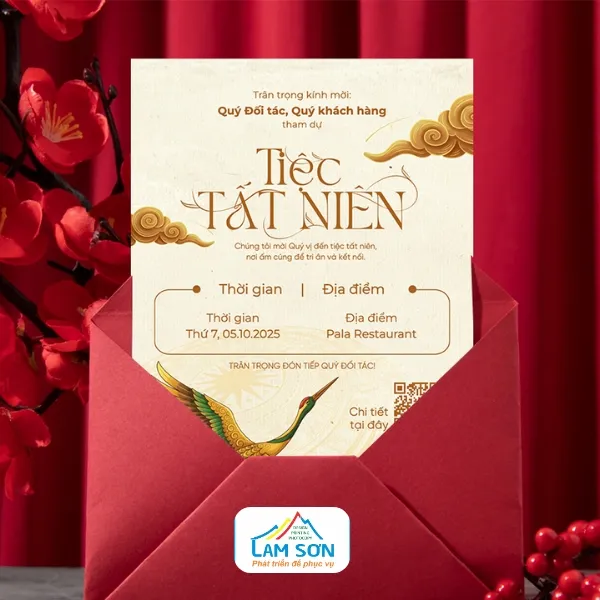 Sản phẩm thiep moi tat nien jeyzjiji — In Lam Sơn - Công Ty TNHH Một Thành Viên In Photocopy Lam Sơn — MST 5900844005