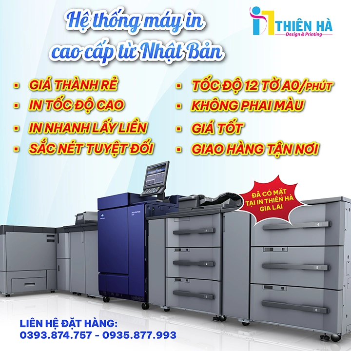 Sản phẩm He thong may in cao cap v — In ấn Gia Lai - Công Ty TNHH In ấn Thiên Hà — MST 5901032782
