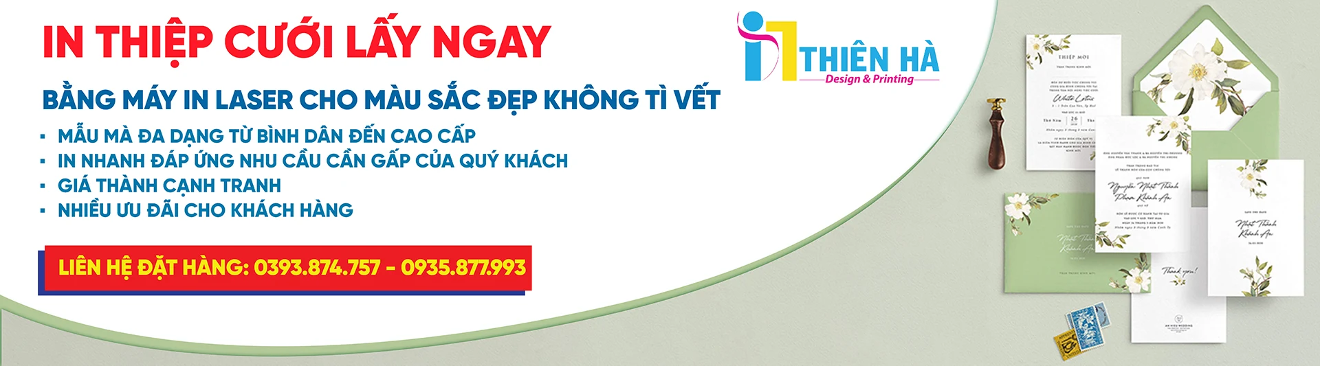 Sản phẩm in thiep cuoi — In ấn Gia Lai - Công Ty TNHH In ấn Thiên Hà — MST 5901032782
