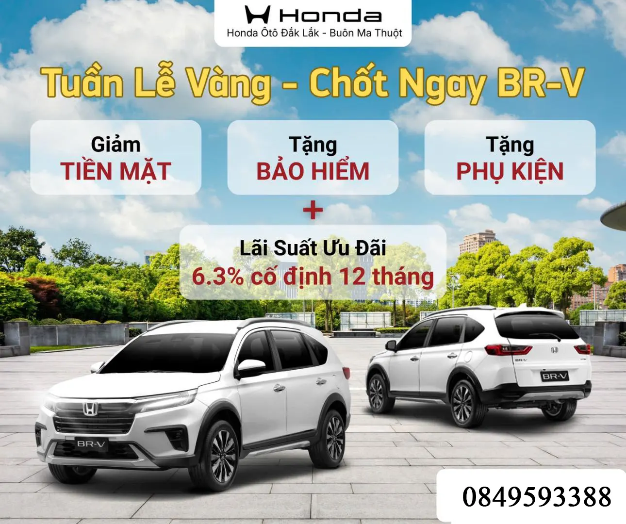 Sản phẩm HONDA BR V — Honda Ô Tô Daklak — MST 6000826580