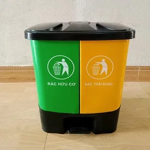 Sản phẩm thung rac 02 ngan 40L — Công Ty TNHH Công Nghệ Và Thiết Bị Môi Trường R.I.K — MST 6001735791