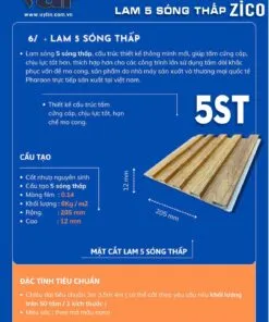 Sản phẩm Lam 5 song thap Zico 247x296 — Công Ty TNHH SX & TM Vũ Gia Phát — MST 6001760558