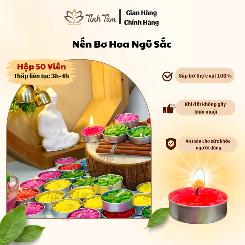 Sản phẩm nen bo hoa ngu sac organic anh dai dien — Công Ty TNHH Vi Buzen — MST 6001776822