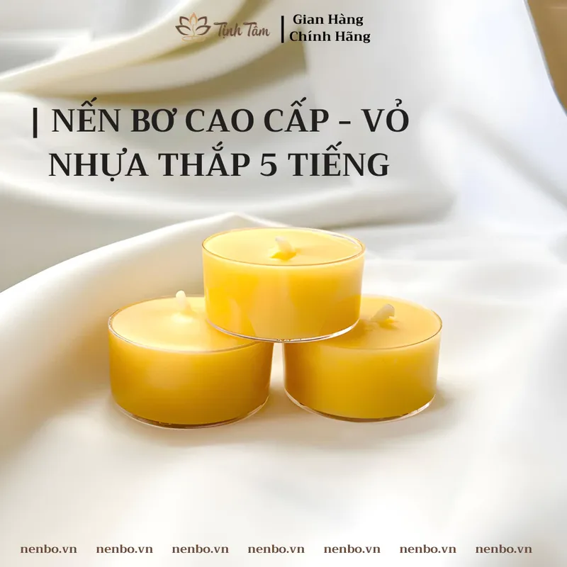 Sản phẩm nen bo tealight vo nhua anh dai dien — Công Ty TNHH Vi Buzen — MST 6001776822