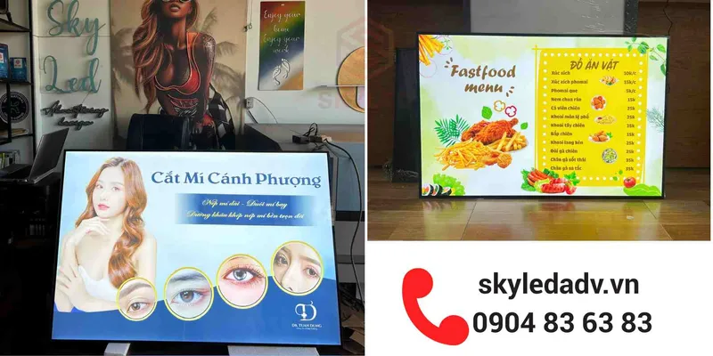 Sản phẩm QC Skyled hop den sieu mong 4 — Bảng Hiệu Quảng Cáo Skyled - Công Ty TNHH Mỹ Thuật Quảng Cáo Skyled — MST 6001783266