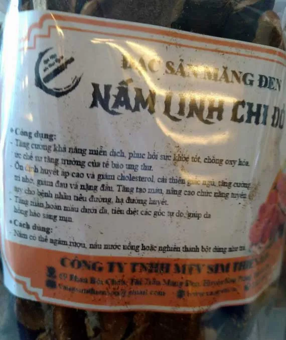 Sản phẩm nam linh chi do dac san mang den kontum c03 — Công Ty TNHH MTV Sim Thiên Sơn — MST 6101166161