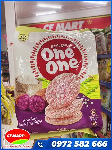 Sản phẩm Banh gao One One khoai lang nuong — Siêu Thị CF Mart - Công Ty TNHH Thương Mại Và Dịch Vụ CF Mart — MST 6200098272