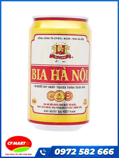 Sản phẩm Bia lon Ha Noi — Siêu Thị CF Mart - Công Ty TNHH Thương Mại Và Dịch Vụ CF Mart — MST 6200098272