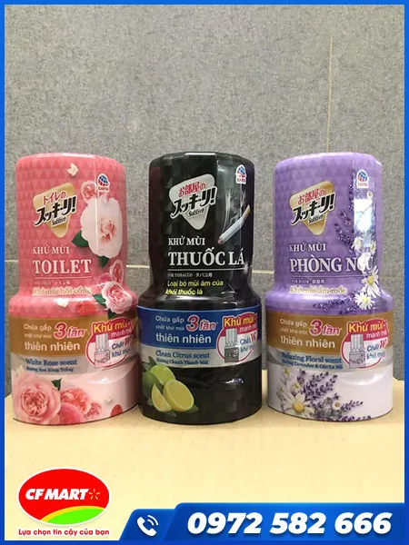 Sản phẩm Binh xit khu mui thuoc la Sukkiri 320ml — Siêu Thị CF Mart - Công Ty TNHH Thương Mại Và Dịch Vụ CF Mart — MST 6200098272