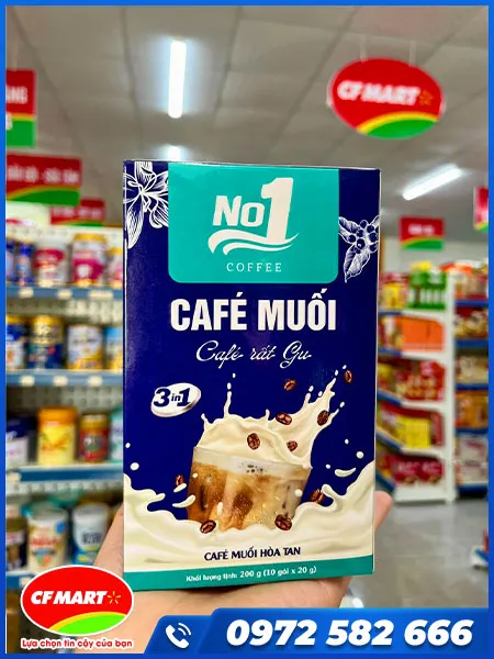 Sản phẩm Cafe muoi hoa tan No1 Coffee — Siêu Thị CF Mart - Công Ty TNHH Thương Mại Và Dịch Vụ CF Mart — MST 6200098272