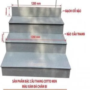 Sản phẩm bac cau thang cotto men mau xam da cham bi 69941774317036 — Công Ty TNHH MTV Việt Âu — MST 6300143507