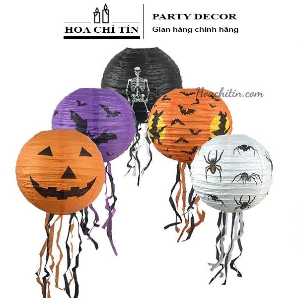 Sản phẩm long den in hinh halloween trang tri tiec 05 — Công Ty TNHH Hoa Chí Tín — MST 8071022685