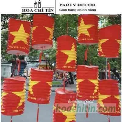 Sản phẩm Long den trung thu giay sao vang loc 5 cai tang kem den cay — Công Ty TNHH Hoa Chí Tín — MST 8071022685