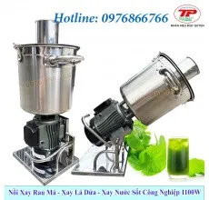 Sản phẩm Nồi xay rau má   xay lá dứa công nghiệp   công suất 1100W copy 230x220 — Cơ Sở Sản Xuất Máy Thực Phẩm Tấn Phát — MST 8086118206