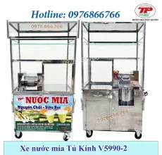 Sản phẩm xe nước mía tủ kính 230x220 — Cơ Sở Sản Xuất Máy Thực Phẩm Tấn Phát — MST 8086118206