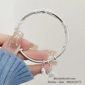 Sản phẩm vong tay kieng bac gan charm ho diep ltnu389 3 300x300 — Hộ Kinh Doanh Bạc Minh Cảnh — MST 8363859142