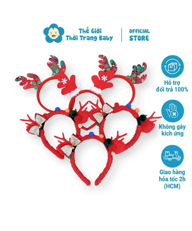 Sản phẩm cai toc cho be gai noel sung tuan loc sieu xinh bom giang sinh 3 mau do dep deo em – phu kien chup hinh noel pk32d 11 — Cửa Hàng Thế Giới Thời Trang Baby — MST 8391224578