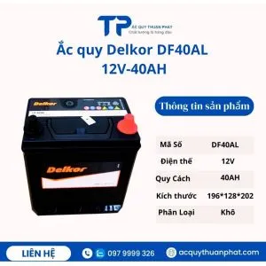 Sản phẩm ac quy delkor df40al 12v 40ah mien bao duong 300x300 — Doanh Nghiệp ắc Quy Thuận Phát — MST 8652634187