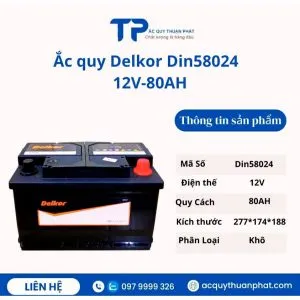 Sản phẩm ac quy delkor din58024 12v 80ah mien bao duong 300x300 — Doanh Nghiệp ắc Quy Thuận Phát — MST 8652634187