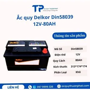 Sản phẩm ac quy delkor din58039 12v 80ah mien bao duong 300x300 — Doanh Nghiệp ắc Quy Thuận Phát — MST 8652634187