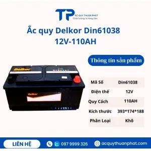 Sản phẩm ac quy delkor din61038 12v 110ah mien bao duong 300x300 — Doanh Nghiệp ắc Quy Thuận Phát — MST 8652634187