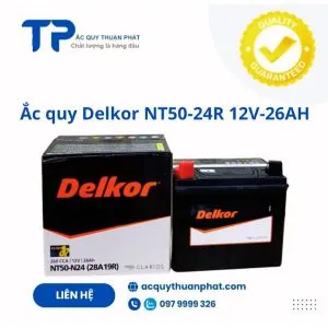 Sản phẩm ac quy delkor nt50 n24 28a19r 12v 26ah 300x300 — Doanh Nghiệp ắc Quy Thuận Phát — MST 8652634187