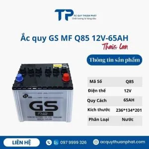Sản phẩm ac quy gs mf q85 12v 65ah gia tot 300x300 — Doanh Nghiệp ắc Quy Thuận Phát — MST 8652634187